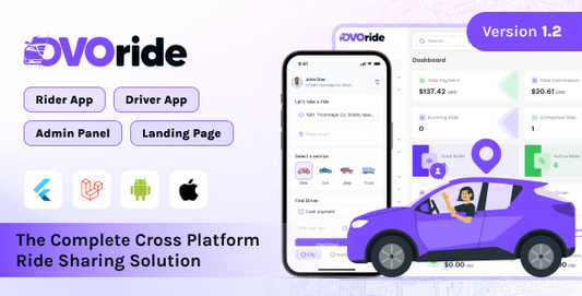 DvoRide - Cross Platform Ride Sharing Solution